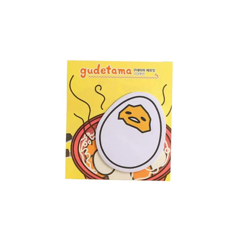 6 упак./лот Новое поступление Gudetama Lazy Egg мини Memo поставить Закладка для книги Pad Papelaria Примечания пост Escolar этикетки школьная K5T9