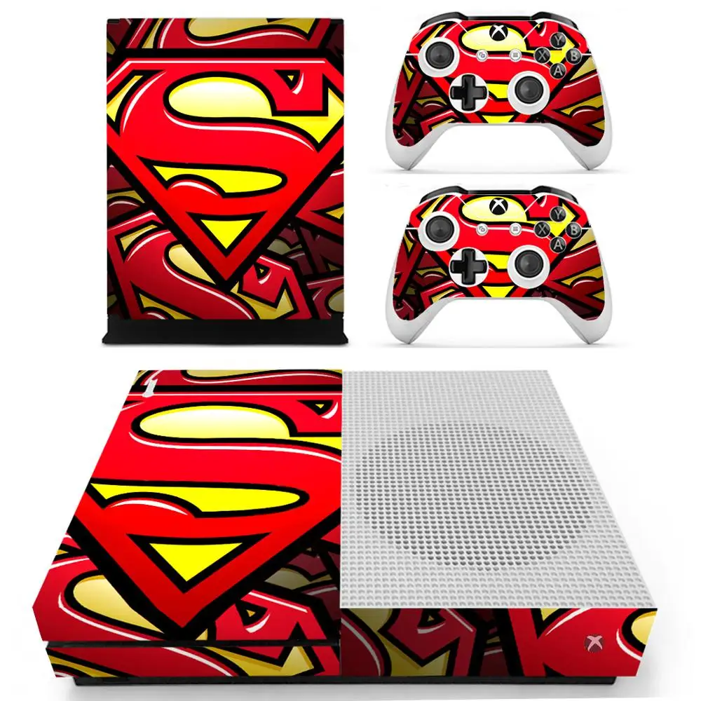 YS-xboxoneS-0637 Наклейка с суперменом для Xbox One S консоль и контроллеры для Xbox One Slim Skins виниловая наклейка s - Цвет: YS-xboxoneS-0637
