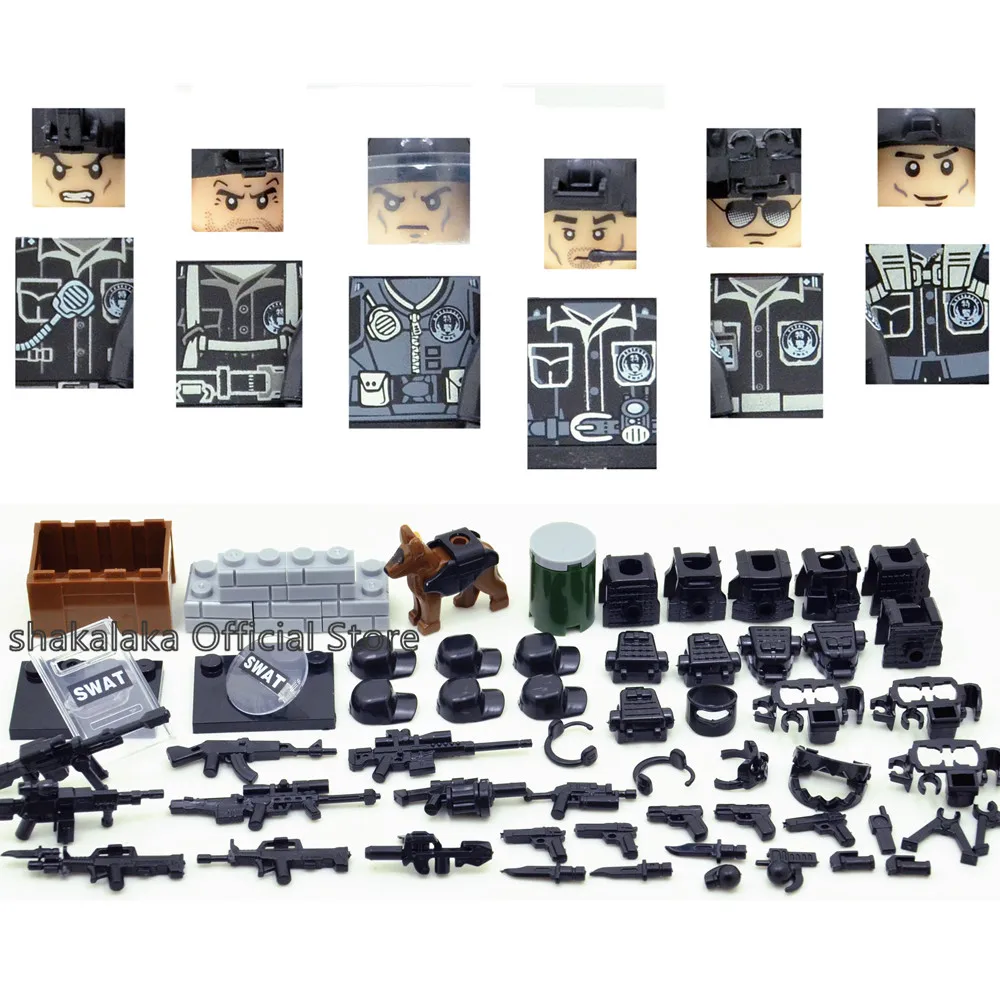 Esercito Battle Pack SWAT WW2 Set Militare Guerra FERRO serbatoio compatibile con i Lego 