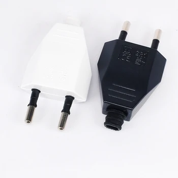 

3Pcs EU Plug 4mm Pin DIY Rewireable Plug Max AC250V 2.5A