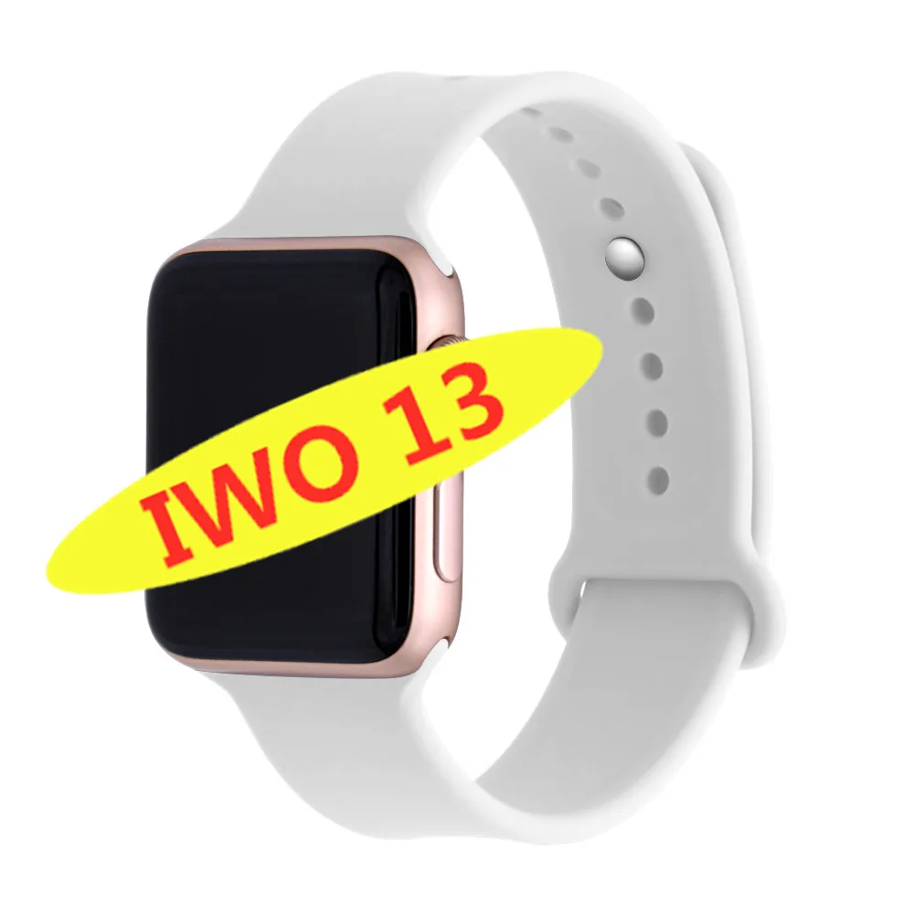 IWO 13 умные часы 44 мм 1:1 часы серии 5 PK IWO 10 11 12 для apple iPhone IOS Android телефон Bluetooth умные часы для женщин и мужчин - Цвет: gold white