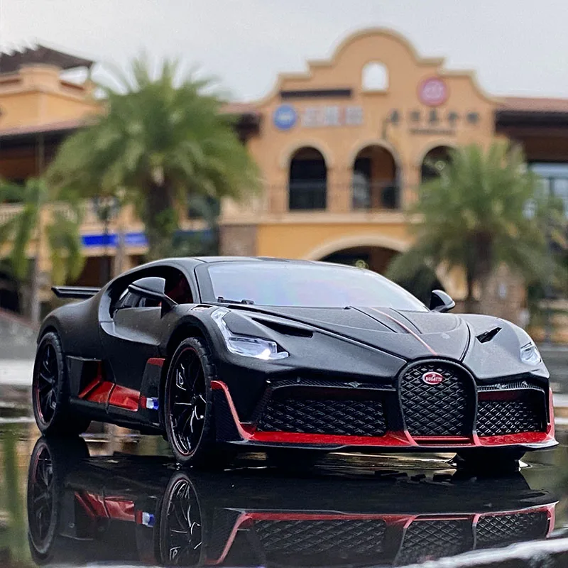 Новинка 2021 модель автомобиля Bugatti Veyron divo 1:24 Литые и игрушечные автомобили детские