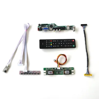 

For LTM170EX-L21/L31 keyboard+Remote+Inverter LVDS 4CCFL 30Pin LCD panel monitor T.V56 drive card board HDMI VGA USB AV DIY kit