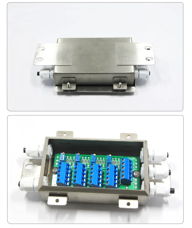 Нержавеющая сталь металл 1 шт. x loadometer платформа весы сенсор распределительная коробка Малый loadometer взвешивание распределительная коробка тензодатчик