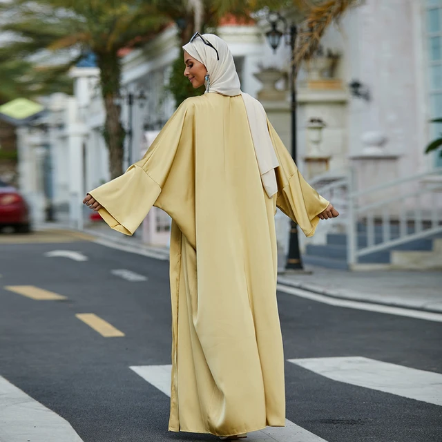 Kaftan Moroccan Batwing Abaya Dubai Kimono Femme Musulmane Turkey Muslim Cardigan Mujer Dress Caftan Islam Abayas For Women Robe 2