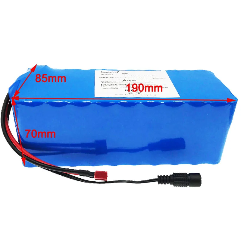 Литий ионный аккумулятор Laudation36V BMS8Ah/ 8000mAh 500W высокая мощность и емкость 42V 18650 pack