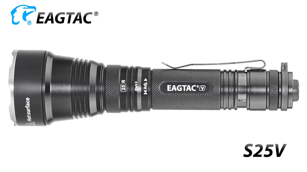 EAGTAC S25V Тактический светильник для вспышки охотничий фонарь USB recargeable 664 метров 21700 5000 мАч батарея водонепроницаемый светильник