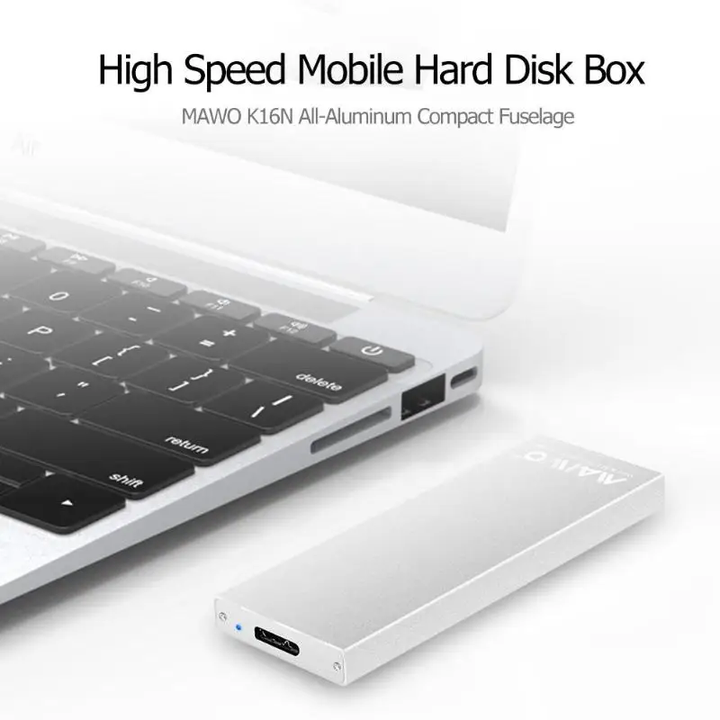 MAIWO K16N USB 3,0 для M.2 NGFF SSD для мобильных устройств адаптер 5 Гбит/с внешний жесткий диск Корпус для 2230/2242/2260/2280 SSD