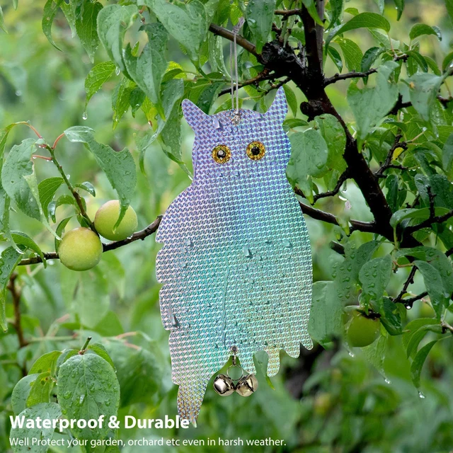 2Db Madárriasztó Bagoly Reflektorok Lógó Reflektív Lemezek Kártevőirtó Eszköz - Image 4