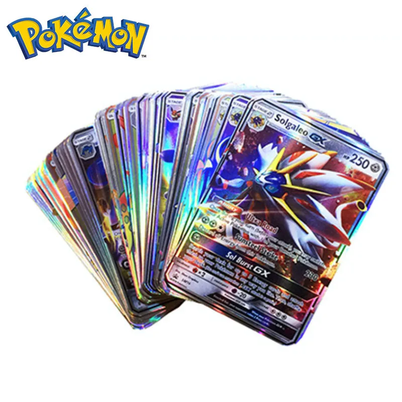 Takara Tomy Pokemon 20/60/70/100/120/200/300 шт. блестящие карты GX MEGA Game Battle Carte торговые игра для