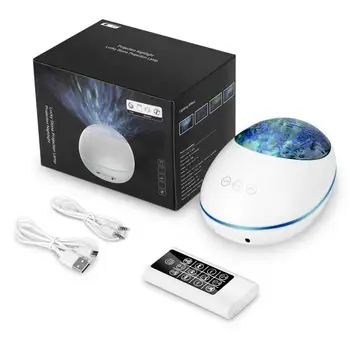 

Marine Ocean Wave Projector With Remote Control Projector LED Night Light Lamp Projection For Bedroom Night Light Projector