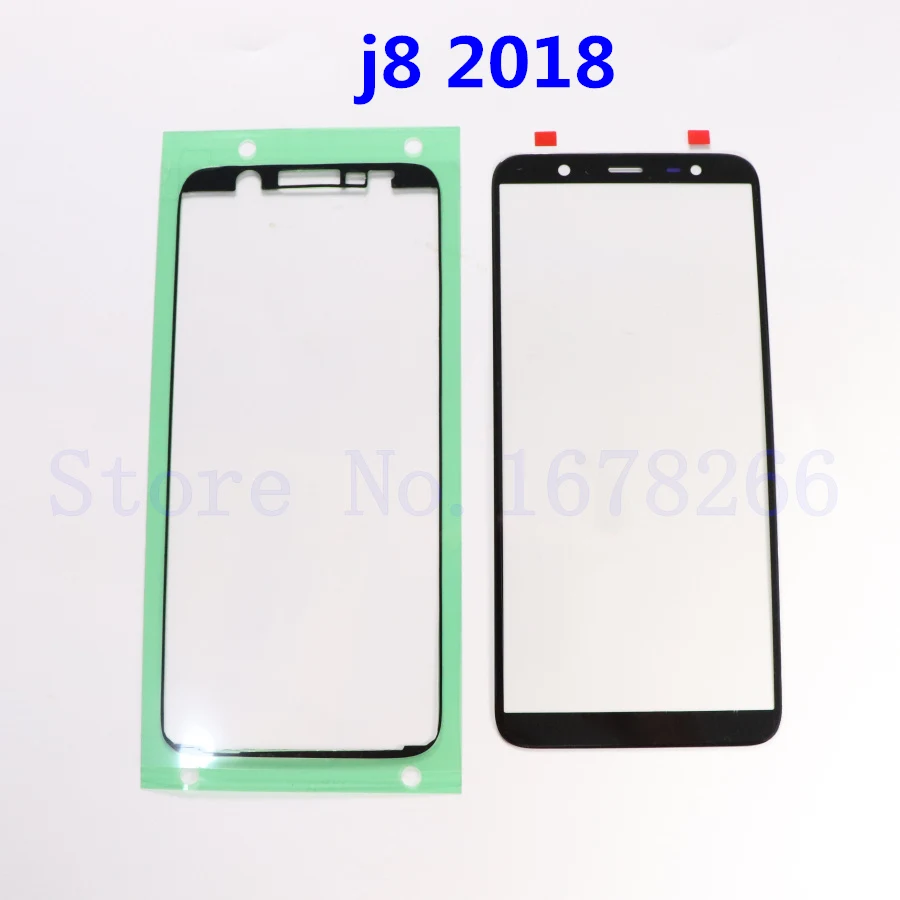 Сенсорный экран передняя стеклянная внешняя панель объектива для samsung Galaxy J6 J600 J600F J600G J600DS J8 plus J810 j810f - Цвет: J8 2018