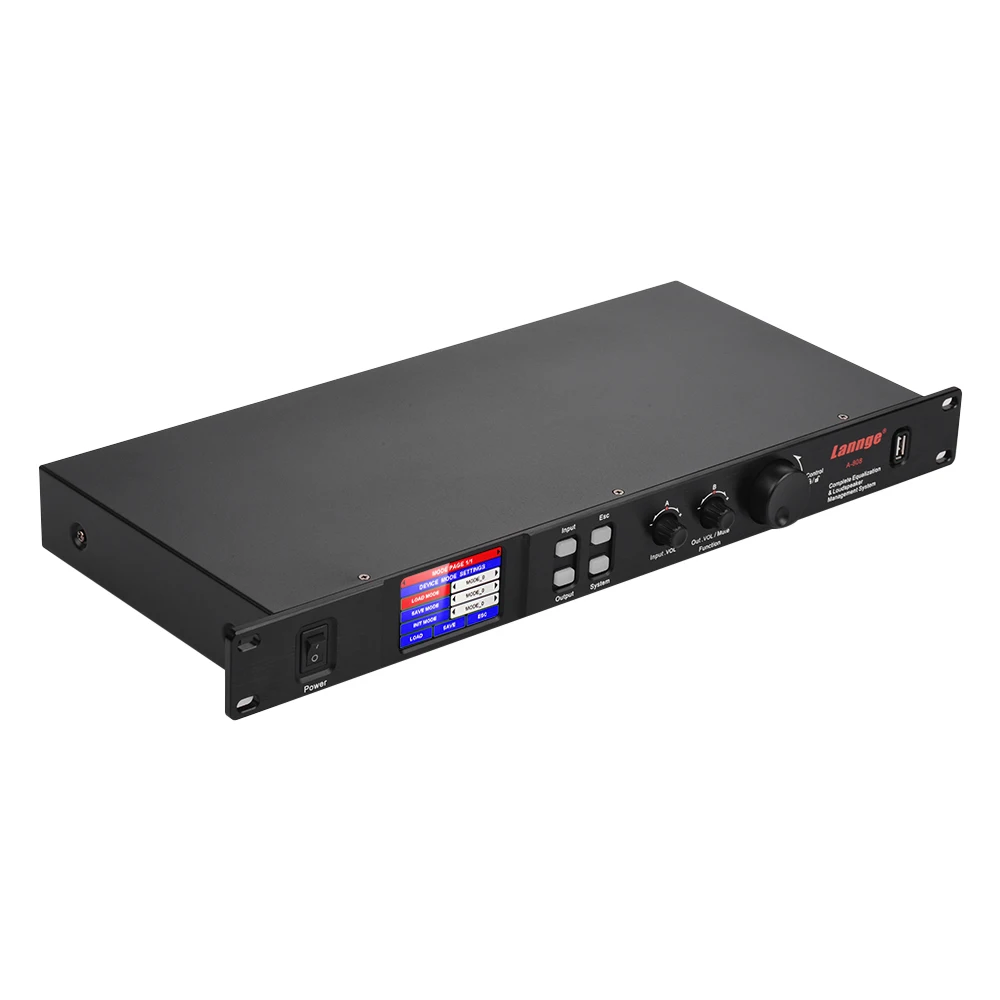 Lannge A 808 8 IN & OUT цифровой аудиопроцессор ЖК сенсорный экран 32 бит DSP с USB RS232