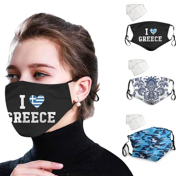

1PC Adult Letter Face Mask With 2 Padss Adjustable Reusable Unisex Man Women Masks mascarilla mascarillas Mouth Cover maseczka