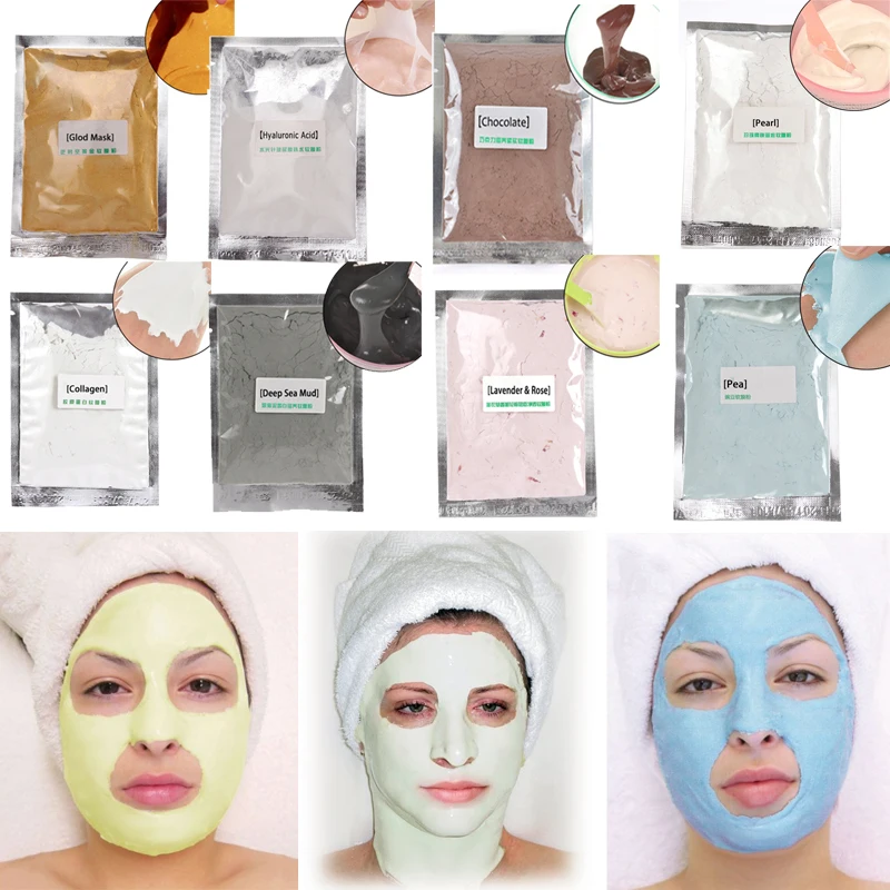

20g Collagen Hyaluronic Acid Rose Soft Powder Face Mask Scars Acne Control Peel Off Facial Mask Skin Care Treatment
