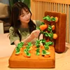 Baby Plush Toy Pet Dog Chew Toy Sniffing Mat Carrot Doll Pull Out Radish Vegetable Field Plush Toy Parent Child Interaction Toys 1