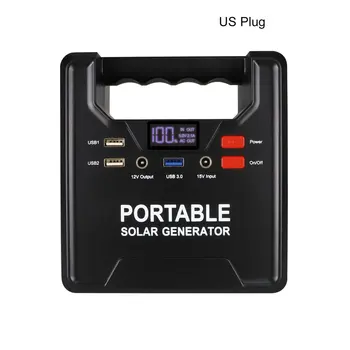 

100W LCD Solar UPS Inverter Power 36000mAh Supply USB Portable UPS Inverter Generator Display Energy Storage Outdoor Generation
