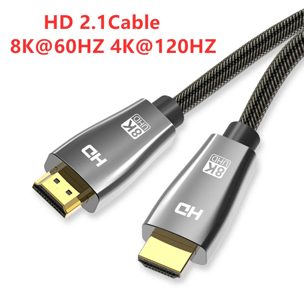 16ft (5m) HDMI 2.1 Cable 8K - Certified Ultra High Speed HDMI Cable 48Gbps  - 8K 60Hz/4K 120Hz HDR10+ eARC - Ultra HD 8K HDMI Cable 