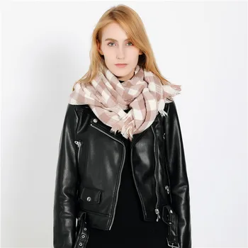 

Autumn and winter best selling new minimalist fashion Plaid travel Joker cashmere warm scarf shawl