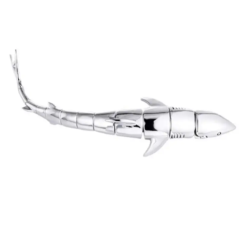Бренд преувеличенный браслет «Акула» твердый полированный нержавеющая сталь мужской браслет Морской подъем животное ювелирные изделия для мужчин
