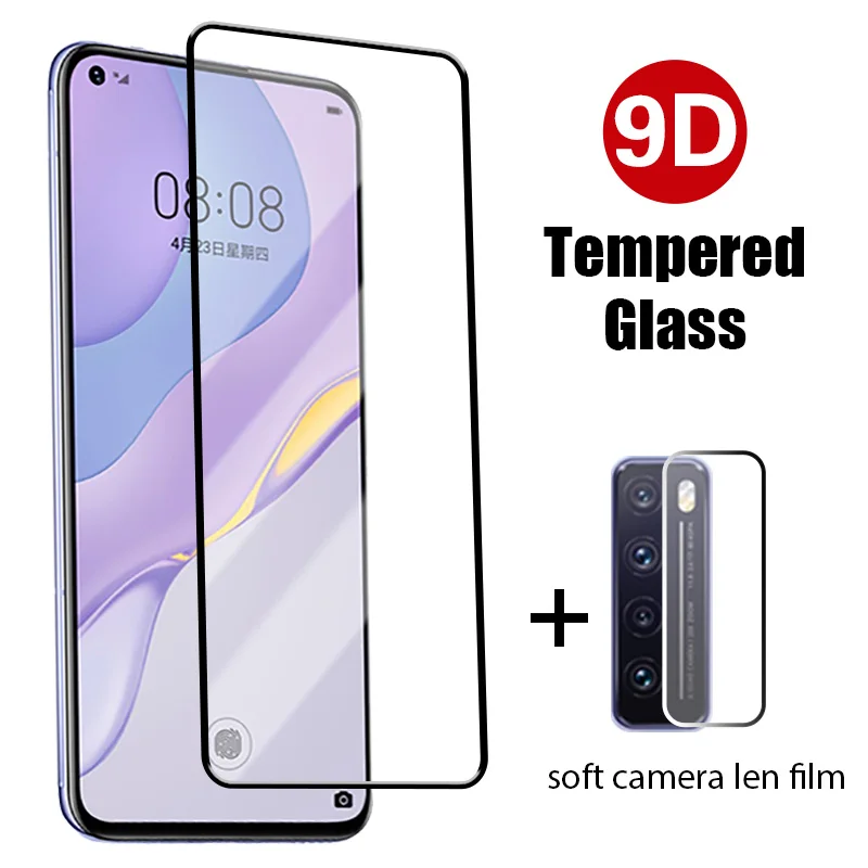 Защитная пленка 9D 2 в 1 для экрана Huawei Nova 5T 6 7 8 SE 7i закаленное стекло объектива