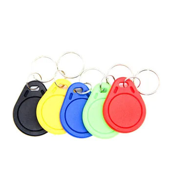 

100pcs 125KHZ T5577 T5567 T5200 Writable Rewritable ID Keyfobs Key Fob RFID Blank Card Token Tag Keychain For Access Control