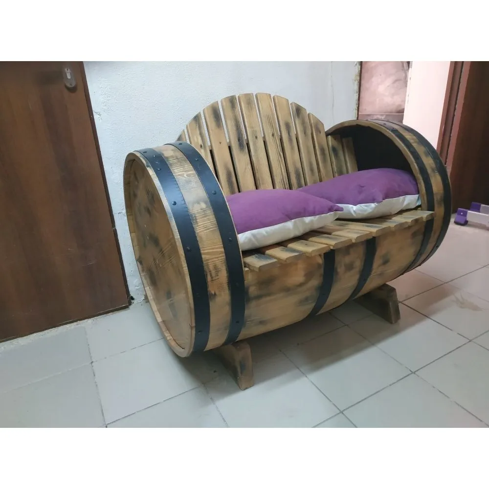 Дизайнерское крисло-бочка деревянное, садовая мебель, диван, шезлонг