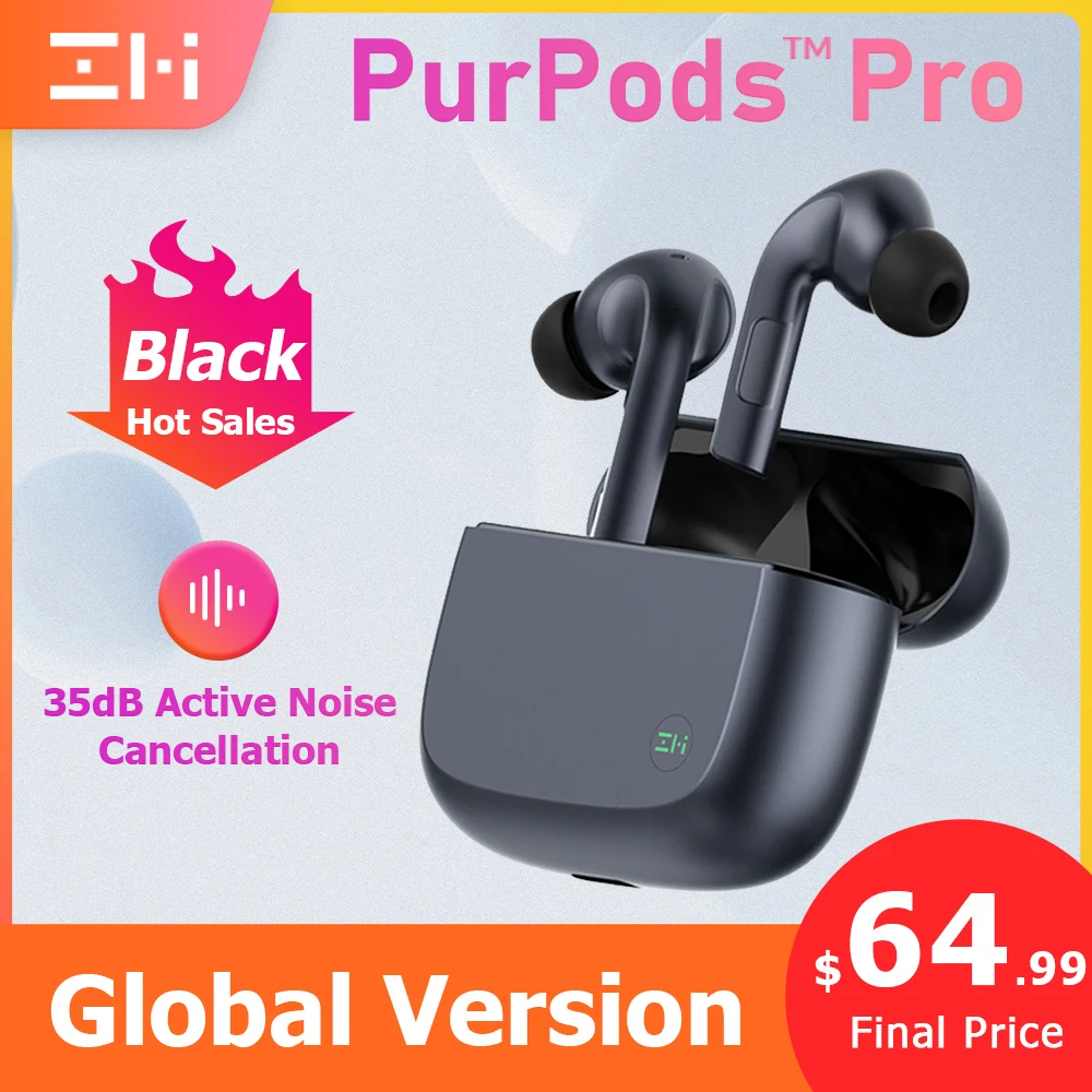 Беспроводные наушники ZMI PurPods Pro водонепроницаемые наушники-вкладыши Bluetooth цвет
