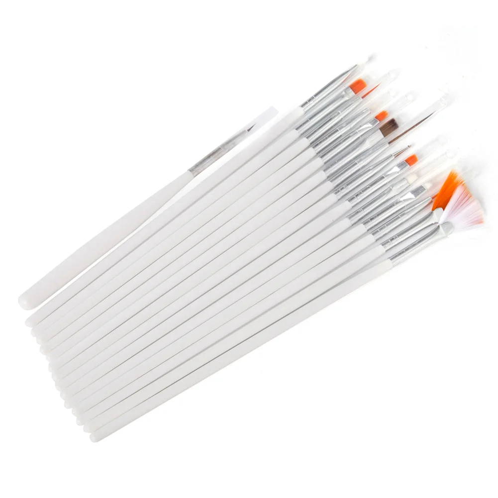 as picture Hot 15pcs Nail Art Brush Pen Decorations Set Tools Professional Painting DIY For Engraving Embossing CNT 66 - Цвет: as picture