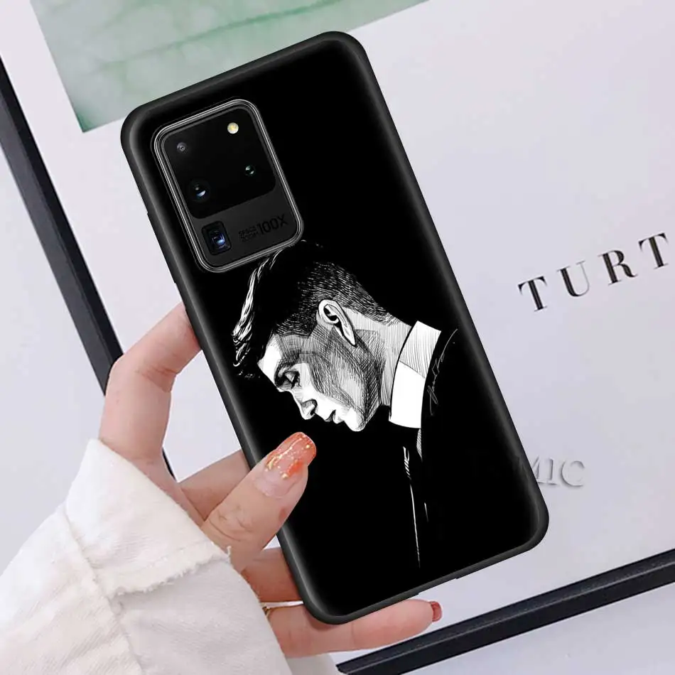 Черный силиконовый чехол для Samsung Galaxy S20 Ultra S10 S10e S8 S9 Plus A40 A50 A70 Note 8 9 10 мягкие