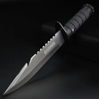 

Outdoor knife hunting knife wilderness survival knife carry straight fishing knife with sheath