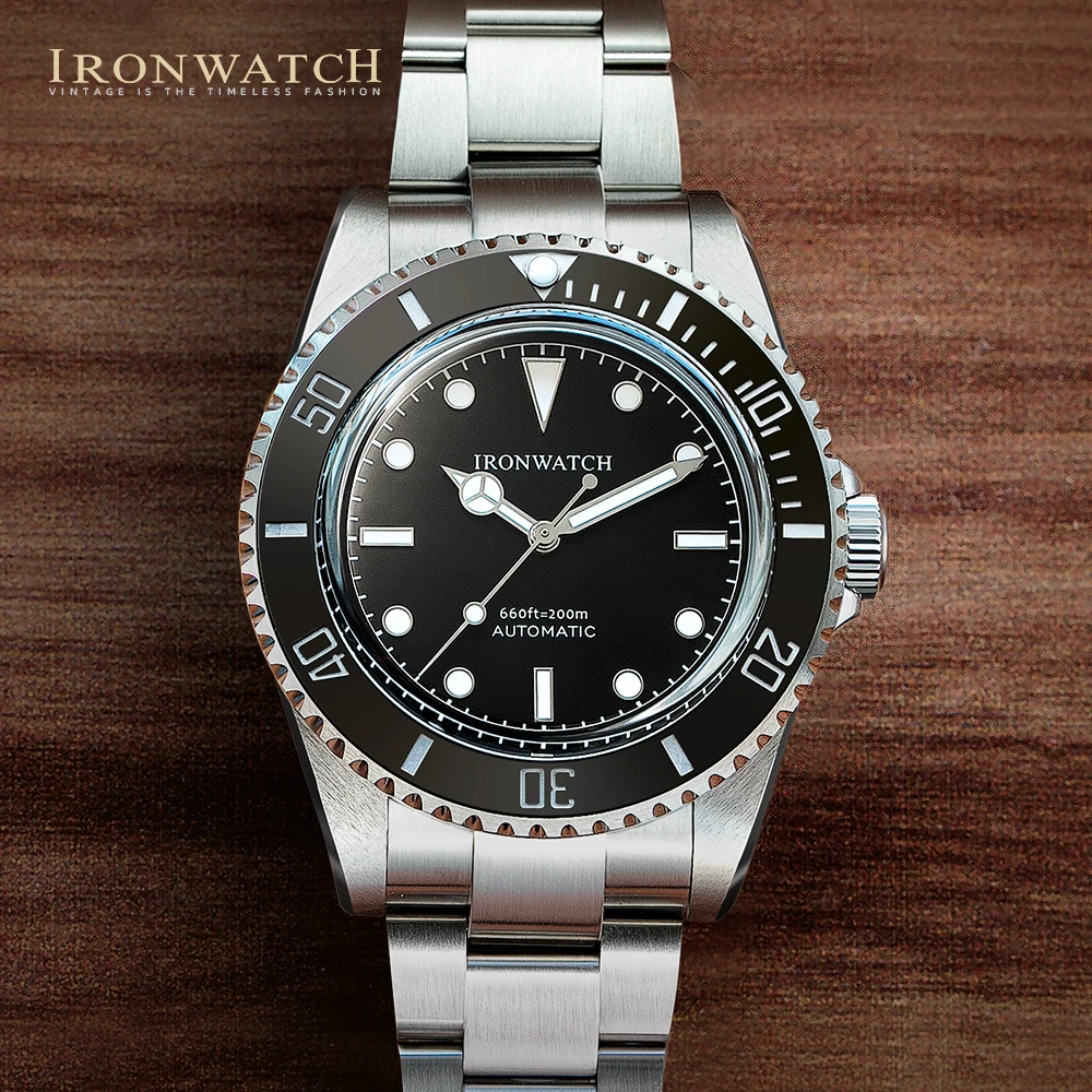 

Ironwatch Men's Watch 2024 Sub 14060 Vintage Diver Sports Fashion Automatic Mechanical Watches 40mm Luxury Bubble Sapphire