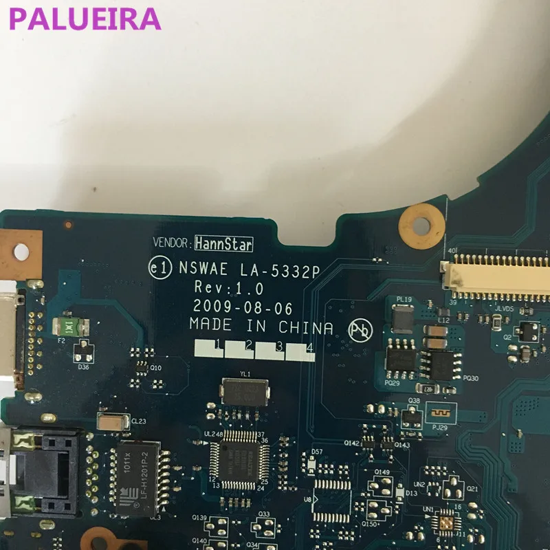 PALUBEIRA NSWAE LA-5332P материнская плата для ноутбука Toshiba satellite L500D L555D L550D основная плата работает