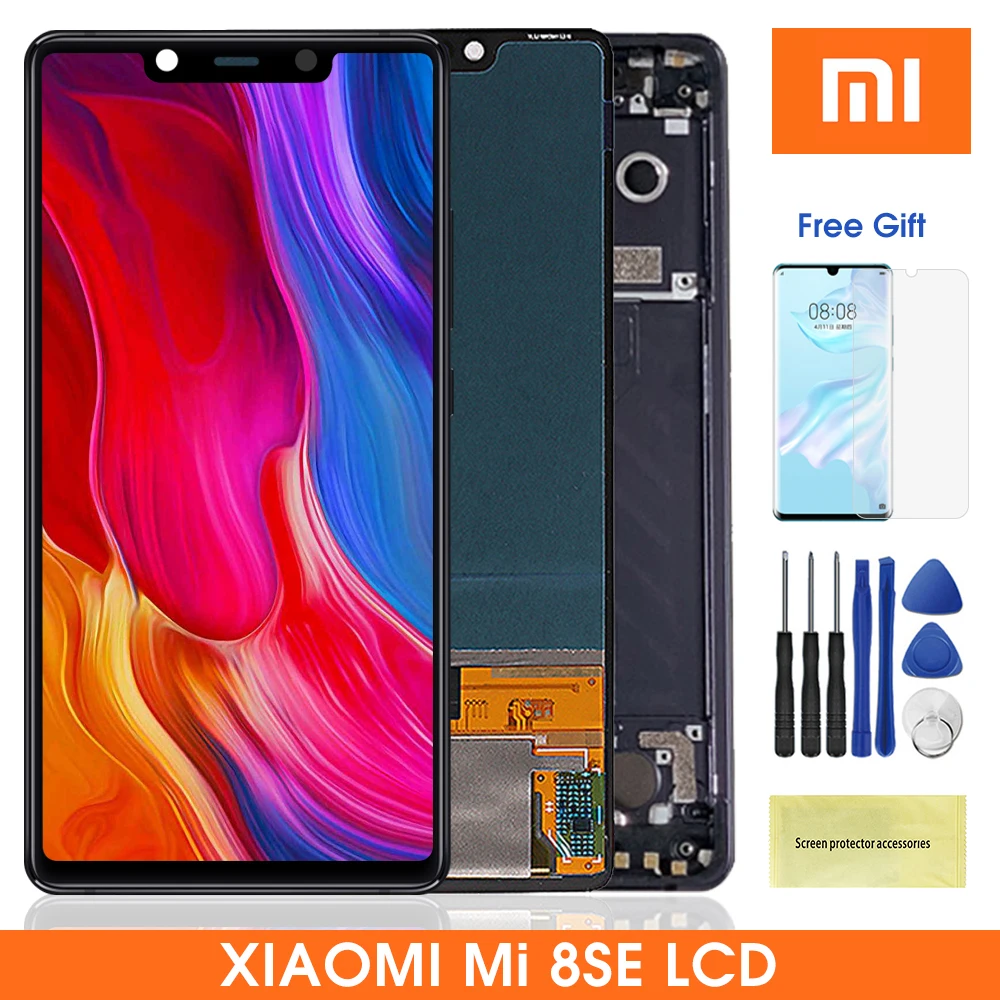 5 88 &quotОригинальный ЖК-дисплей для Xiaomi Mi8 SE Mi 8 MI8SE Super Amoled сенсорный экран