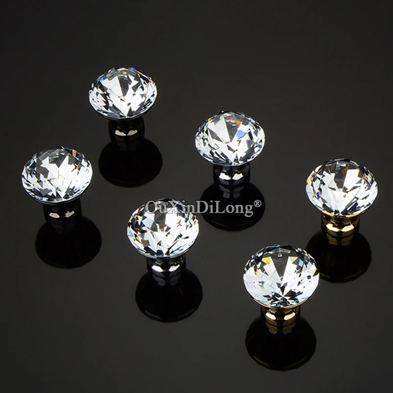 

Роскошные ручки для мебели из твердых кристаллов в европейском стиле, 20 шт., ручки для ящиков, ручки для шкафа, гардероба, кухни, ТВ, винного шкафа, ручки
