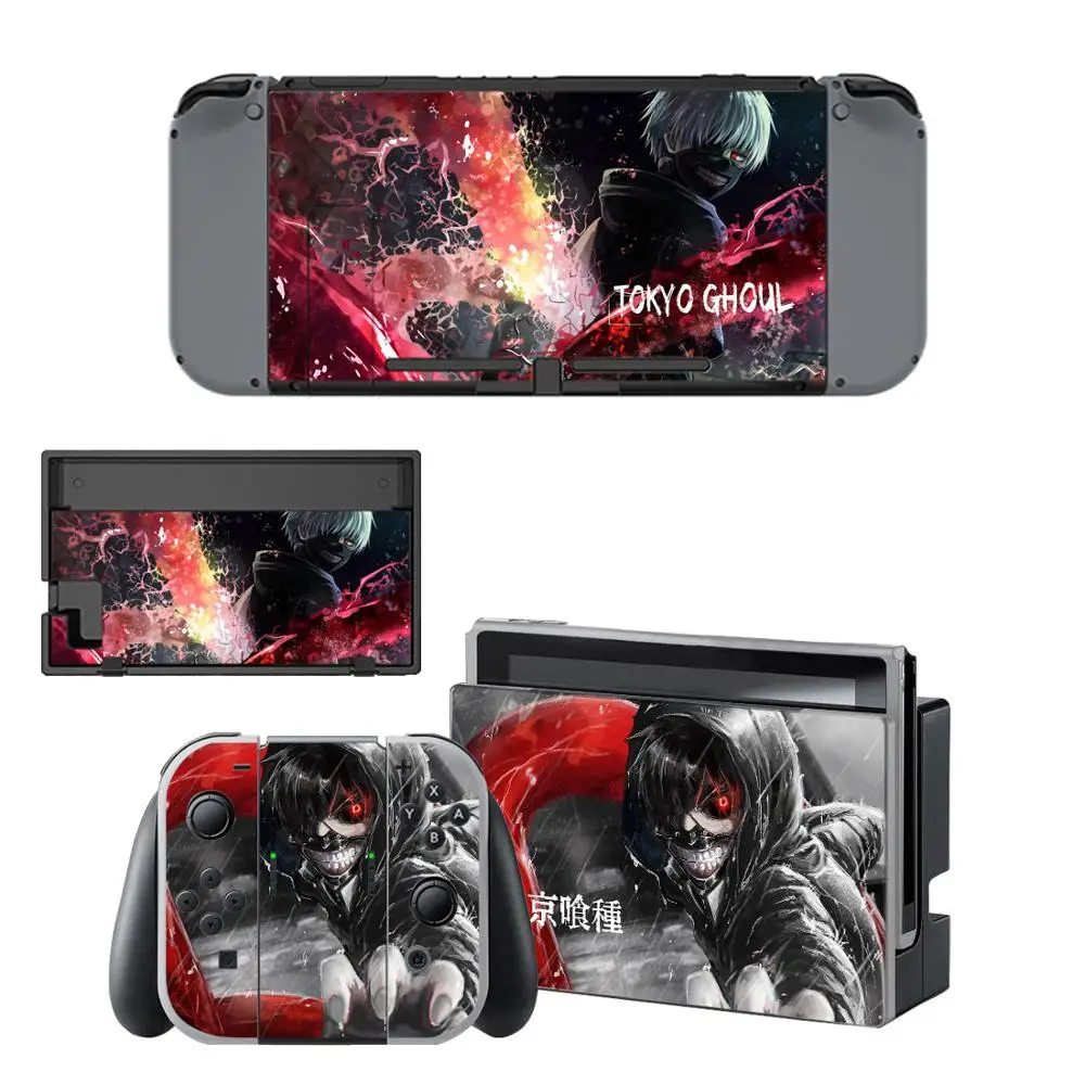 Наклейки Nintendo switch Skin Токийский Гуль Switch наклейки для консоли Joy con Controller Dock