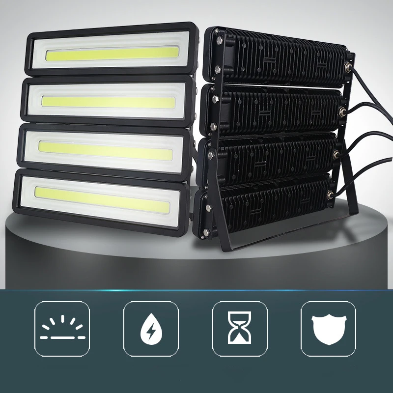 Водонепроницаемый IP66 Светодиодный прожектор светильник 50W 100W 150W 200W 220V 240V COB Светодиодный прожектор светильник Точечный светильник светодиодный светильник садовый светильник Настенный светильник Светильник