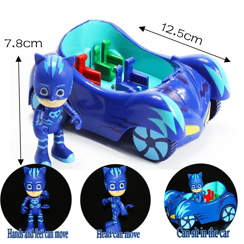 Pajamas Masked Juguete PJ Mask Heroes Small Kids Cat Owl PVC Action Figure Child Boys Girls Parking Set Toys For Children