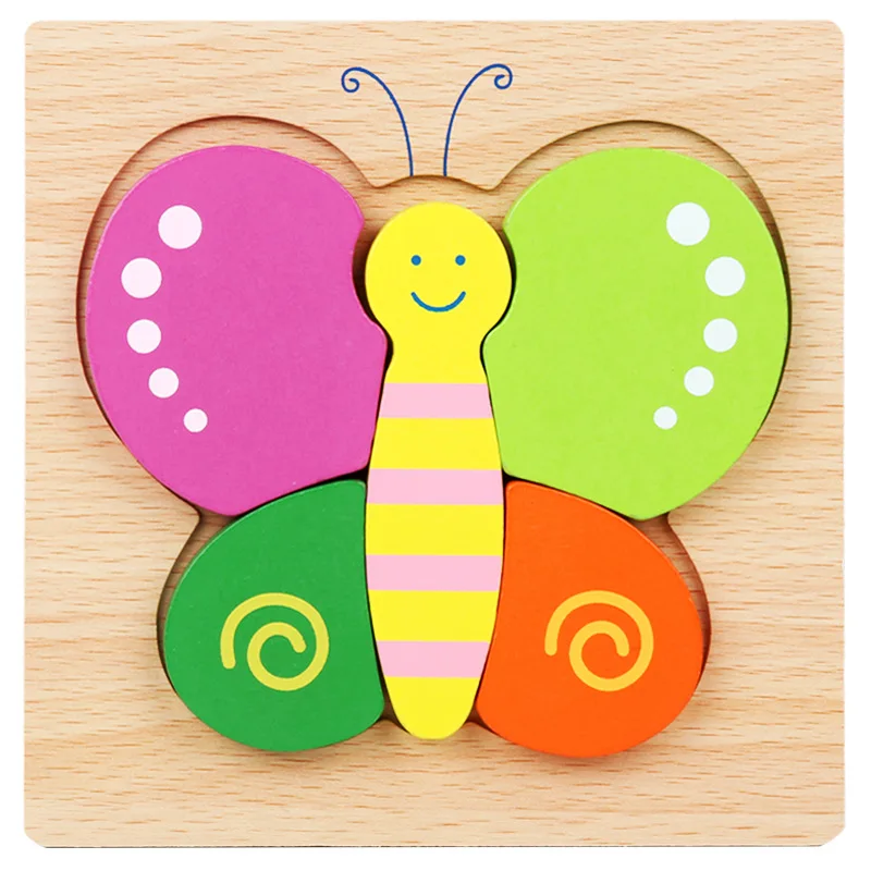 Puzzle Wooden Toys Building For Baby Early Educational (43)