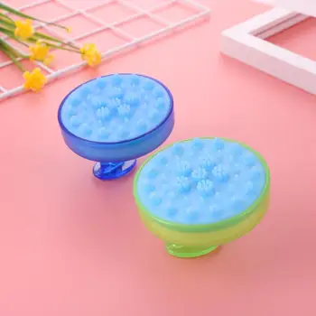 

Comb Handheld 6 Colors Silicone Scalp Shampoo Massage Brush Washing Comb Shower Head Hair Mini Head Meridian Massage Wide Tooth