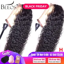 Предварительно выщипанные 13x6 глубокая часть кружева спереди кудрявые человеческие волосы парики 180 черные отбеленные узлы перуанские поддельные волосы remy для женщин