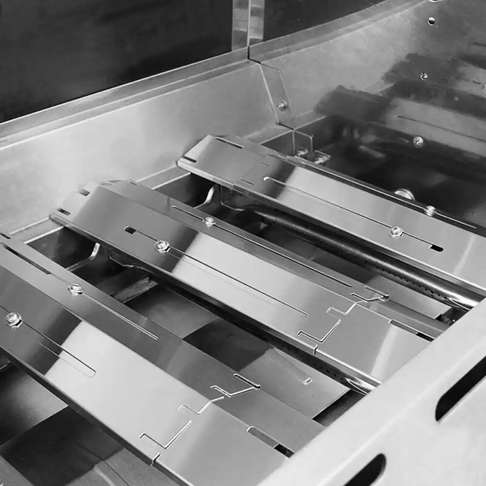 8 Stück Edelstahl Gasgrill Heizplatte Verstellbare für Grillküchen-Kochwerkzeug