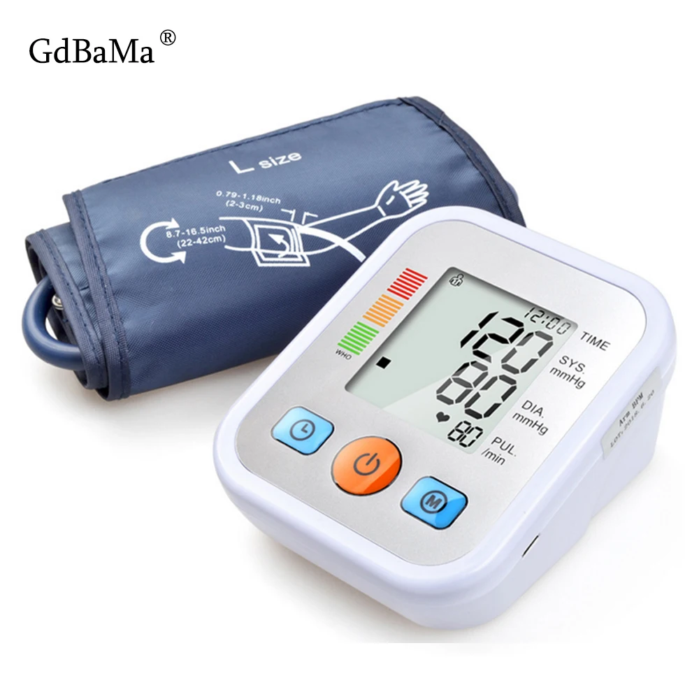 

Home Health Care Blood Pressure Monitor Up Arm Blood Pressure Monitor Sphygmomanometer Tonometer for Measuring Adult Heartbeat