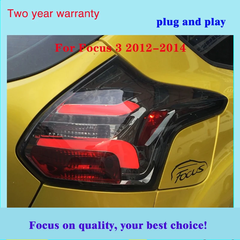 Динамическое видео для 2012 2013 2014 года FORD Focus 3 хэтчбек Светодиодная лента задний