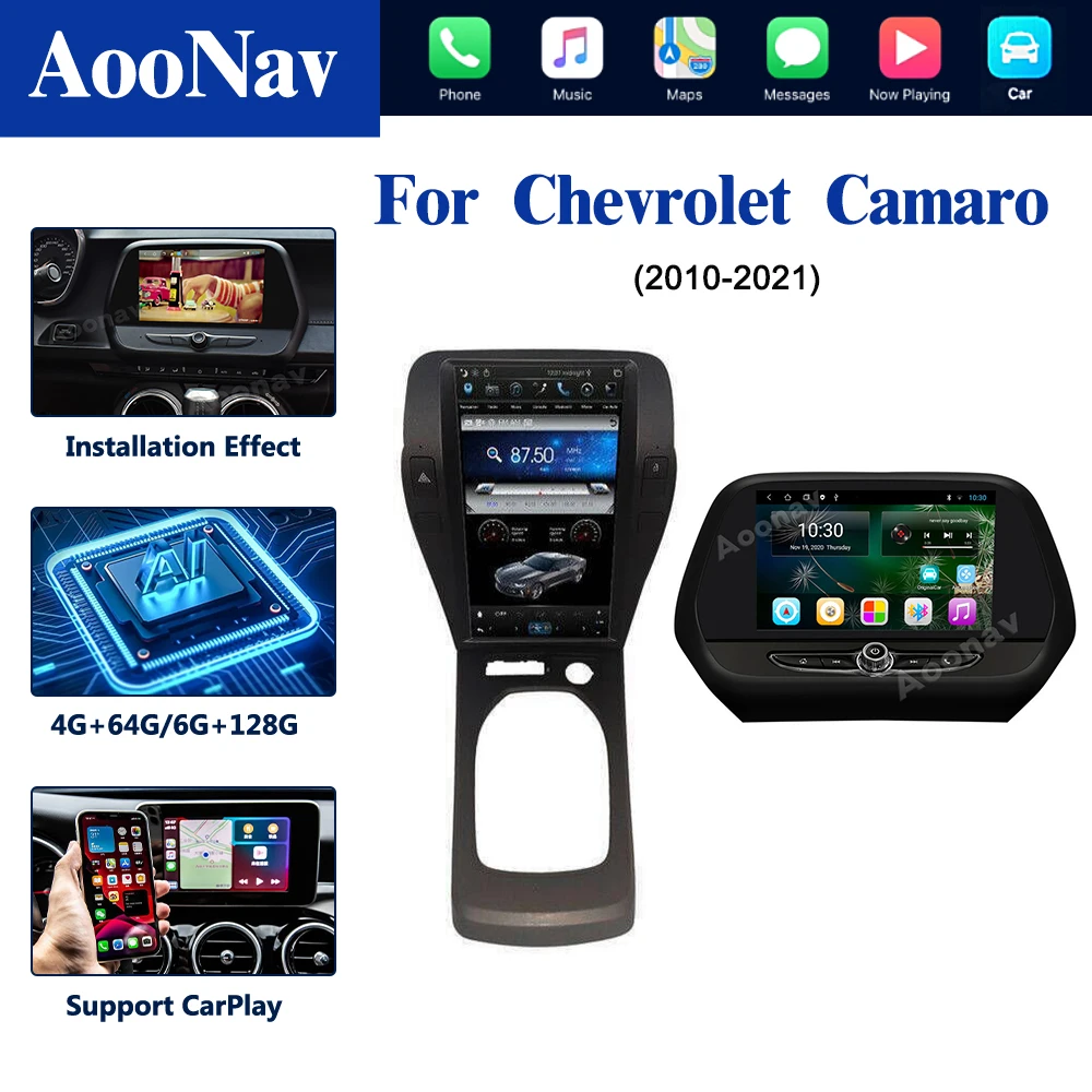 128g 2din Android System Car Radio For Chevrolet Camaro 2011 20122021