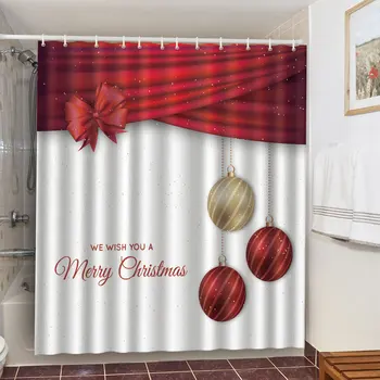 

YL316 Christmas Series Dacron Waterproof Shower Curtain