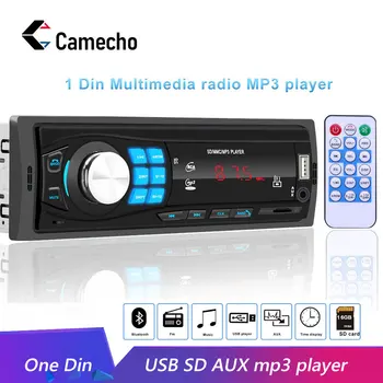 

Camecho 12V Car Radio 1DIN Mp3 Multimedia Player Universal Bluetooth Audio Music Stereo Support Remote Control USB/SD/AUX-IN