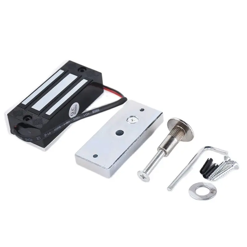 

Электронный электромагнитный дверной замок с одной дверью, магнитный замок для дома, контроля доступа, витрины, шкафа, стеклянных дверей, 60 кг/100 фунтов