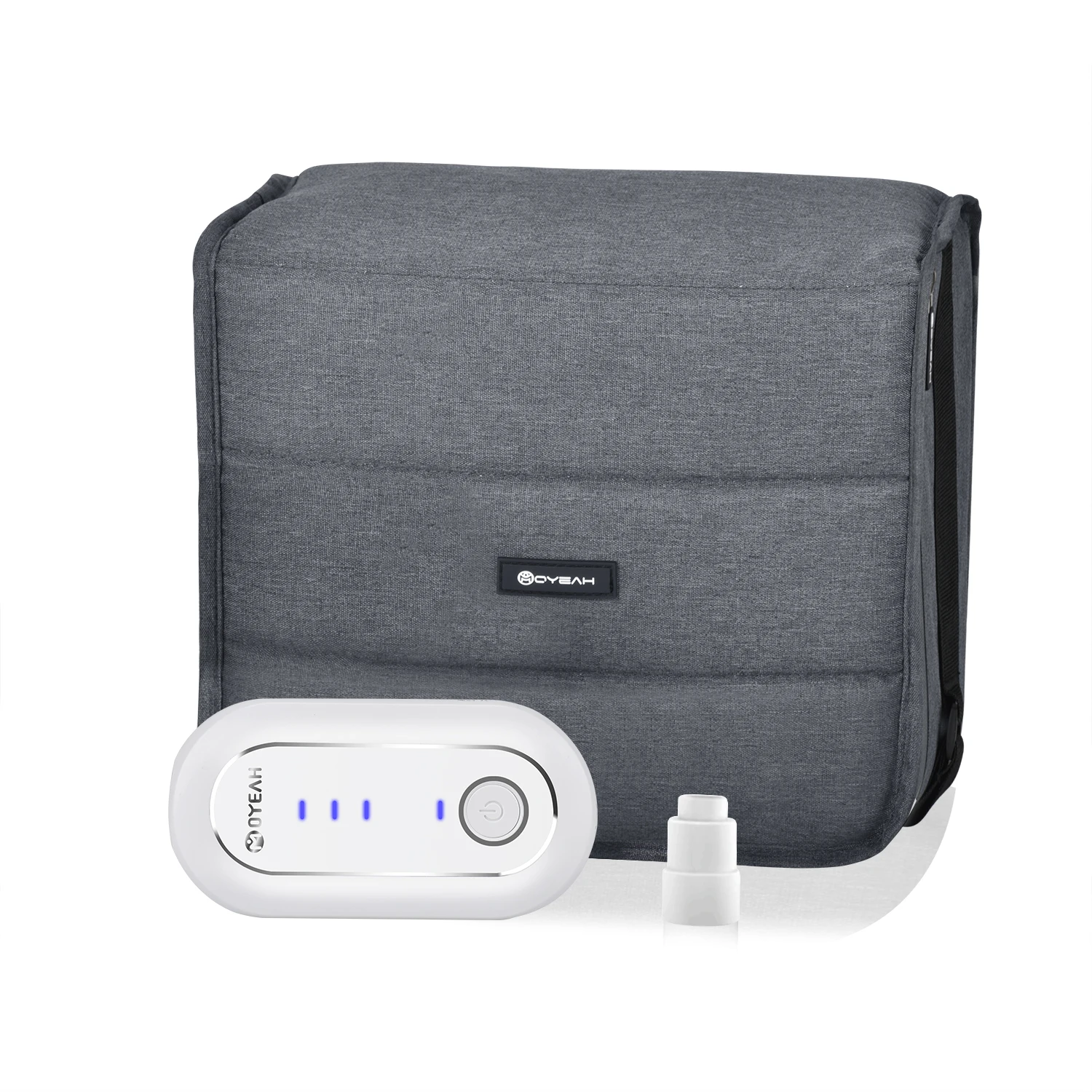 MOYEAH новейший мини CPAP очиститель дезинфицирующее средство стерилизационный мешок с адаптером для шланга чистящий комплект для CPAP, трубки, маски - Цвет: White