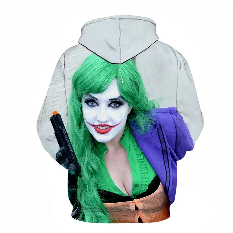 Joker Hoodies Men Sweatshirts 3d Clown Printing Pullover Anime Tracksuits Brand Hoodie Casual Hoodie 6XL Hoodie Autumn